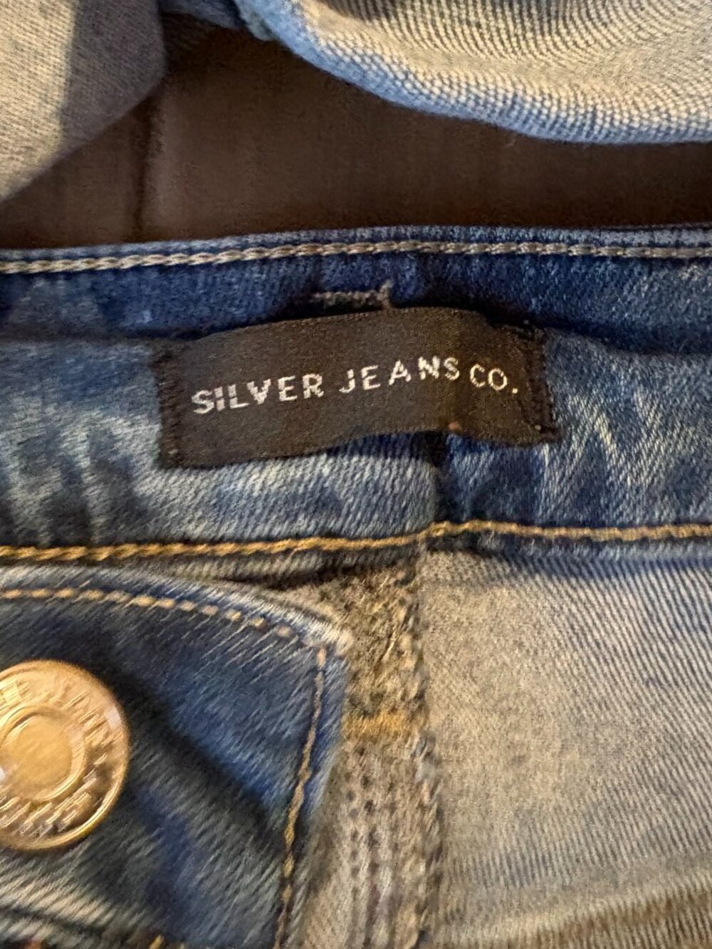 Two Pairs of Silver Jean Shorts, Size 30 and Size 31 Bundle - Picture 2 of 4